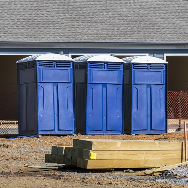 is there a specific order in which to place multiple porta potties in Ward Alabama